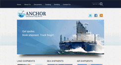 Desktop Screenshot of anchorcargo.net