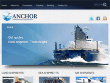 Tablet Screenshot of anchorcargo.net
